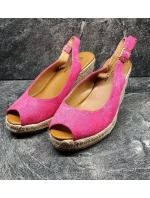 Dámske sandále na podpätku Fuchsia dark. ružová - Super me Dámske sandále na podpätku Fuchsia dark. ružová - Super me