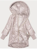 Prešívaná bunda s ozdobným rebrovaním S'West pearl pink (B8345-51) Prešívaná bunda s ozdobným rebrovaním S'West pearl pink (B8345-51)