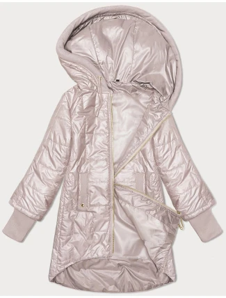 Prešívaná bunda s ozdobným rebrovaním S'West pearl pink (B8345-51) Prešívaná bunda s ozdobným rebrovaním S'West pearl pink (B8345-51)