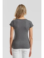 Fruit of the Loom Lady-Fit Valueweight V-Neck T Dámske tričko s výstrihom do V 16.1398 biele