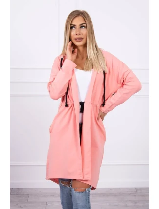 Sukňa s dlhším chrbtom marhuľová