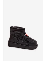 Śniegowce Damskie Na Platformie D.Franklin DFSH370020 Czarne