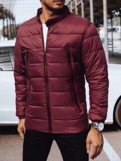 FashionStreet pánska bordová prešívaná bunda TX4443