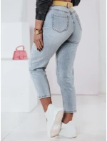 Dámske džínsové nohavice mom fit s opaskom JEANMOMENT FashionStreet UY2358 Dámske džínsové nohavice mom fit s opaskom JEANMOMENT FashionStreet UY2358