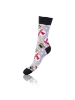 Darčeková krabica zábavných bláznivých ponožiek 4 páry CRAZY SOCKS BOX - BELLINDA - červená