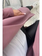Tmavo ružová bunda oversize s kapucňou Tmavo ružová bunda oversize s kapucňou