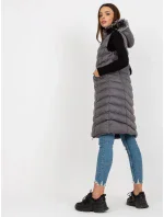 Dámska vesta RV KZ 008.00P tmavo šedá