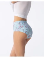 Dámske jednoduché maxi nohavičky Sakura Light Blue Pattern - Julimex Dámske jednoduché maxi nohavičky Sakura Light Blue Pattern - Julimex