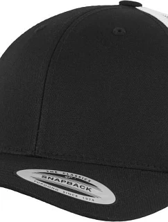 Flexfit 6606/6606T 6-panelová vintage čiapka „Trucker“ 55.6606 čierna/biela