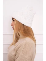 Fleecová čiapka K204 biela