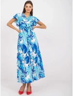 Šaty DHJ SK 13203 1.03X bielo-modré