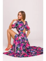 M858 Maxi šaty s odhaleným chrbtom - model 1