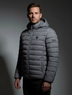 Pánska bunda WZ5179H/GN Tmavo šedá - Geografické Nórsko