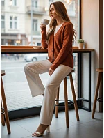Dámsky sveter my2418 Cinnamon - FashionStreet Dámsky sveter my2418 Cinnamon - FashionStreet