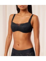 Dámska podprsenka Body Make-Up Illusion Lace Balconette Bra - BLACK - black 0004 - TRIUMPH