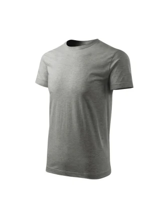 Malfini Heavy New Free M MLI-F3712 tmavo šedé melanžové tričko
