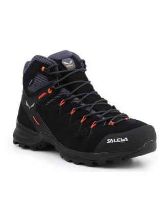 Pánska členková obuv Salewa MS Alp Mate Mid WP M 61384-0996 Black with orange - Salewa