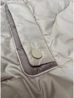 BH Forever Dámske krátke tričko bez rukávov s odnímateľnou kapucňou Light Beige (BH-2414BIG)