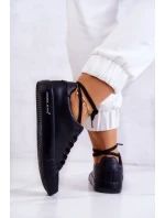 Damskie Niskie Tenisówki Cross Jeans JJ2R4054C Czarne