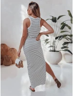 SUMMER LOVE one size maxi šaty bielo-čierne FashionStreet EY2610