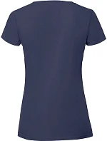 Fruit of the Loom Lady-Fit Iconic 195 T Dámske tričko z hustej bavlny 16.1424 tmavomodré