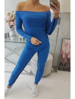 Súprava s dvojitým lemovaním nevädza modrá Súprava s dvojitým lemovaním nevädza modrá