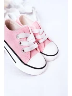 Dětské Brokátové Tenisky Růžové Bling-Bling