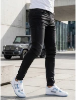 Pánske čierne nohavice FashionStreet UX3800