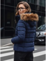 Dámska prešívaná zimná bunda VERSES navy blue FashionStreet TY4039