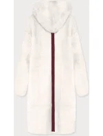 Biela alpaka s kapucňou (B3005)