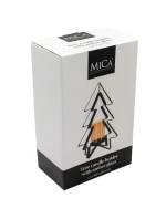 KOVOVÝ SVIETNIK 31,5 CM VIANOČNÝ STROMČEK SĽUDA