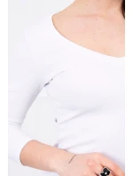 Priliehavé šaty s výstrihom bielej Priliehavé šaty s výstrihom bielej