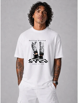 Pánske bavlnené tričko oversize FashionStreet NX1022R Pánske bavlnené tričko oversize FashionStreet NX1022R