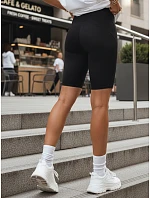 Dámske legíny s vysokým pásom, elastické, čierne, FashionStreet SY0586