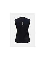Dámske tričko PEAK PERFORMANCE W Mountainbreath Sleveless Polo, čierna farba