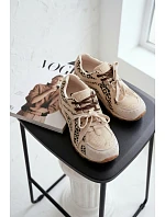 Semišové kožené dámske tenisky Big Star TT274549 beige Semišové kožené dámske tenisky Big Star TT274549 beige