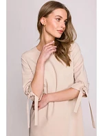 Dámske šaty S393 béžová - Stylove Dámske šaty S393 béžová - Stylove