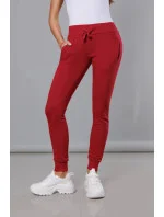 Tmavo červené teplákové nohavice (CK01-35) Tmavo červené teplákové nohavice (CK01-35)