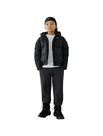 Chlapčenská páperová bunda 4F M621 dark black 4FJWAW25TDJAM621 20S Chlapčenská páperová bunda 4F M621 dark black 4FJWAW25TDJAM621 20S
