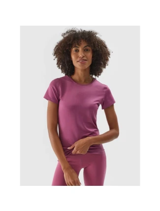 Dámske rýchloschnúce tréningové tričko regular fit 4F 4FWAW24TFTSF1011-53S