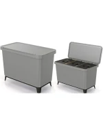 SORTIBOX 3W1 SMOOTH GRAY odpadkový kôš