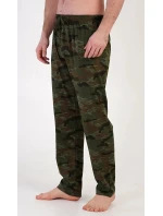 Pánske pyžamové nohavice Army 4102 khaki - Gazzaz