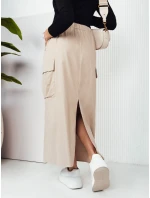 MERSALS svetlo béžová maxi sukňa FashionStreet CY0446