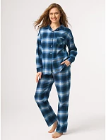 Pyžamo Key LNS 465 B26, s dlhými rukávmi, veľkosti S–XL, na zapínanie Pyžamo Key LNS 465 B26, s dlhými rukávmi, veľkosti S–XL, na zapínanie