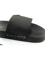 Pánske športové žabky R10 Slide pohodlné čierne papuče Rider