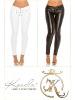 Sexy KouCla leather look pants with zips