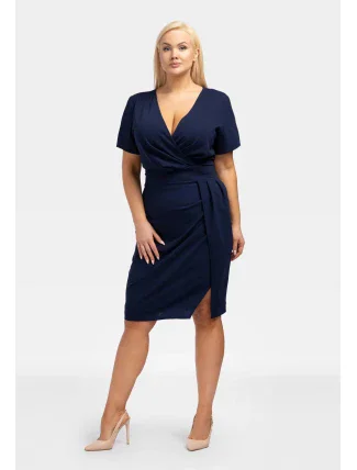 Dámske šaty SA958 modré - Karko Dámske šaty SA958 modré - Karko