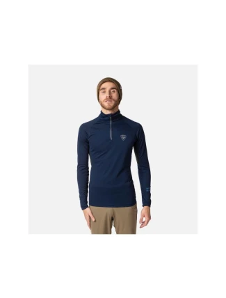 Rossignol Poursuite 1/2 Zip T-shirt navy blue pánske