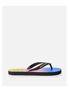 Plážové šľapky RIP CURL Lazed Fade Bloom Open Toe – tyrkysové