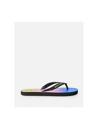 Plážové šľapky RIP CURL Lazed Fade Bloom Open Toe – tyrkysové
